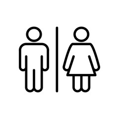 Toilet signage icon