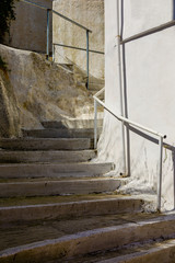 In the streets of Pelekas village on Corfu island