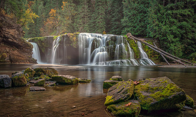 Washington state beautiful waterfall