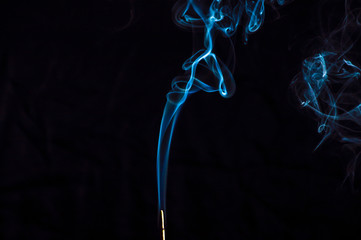 Smoke on a black background. Abstraction.