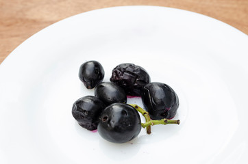 Ripe Jamun In Plate