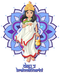 Goddess on Navarati festival poster