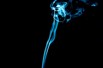 Smoke on a black background. Abstraction.