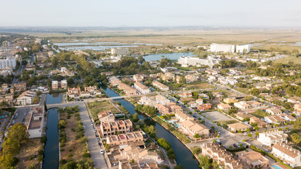 Fototapeta premium View of the tourist town of Mallorca - Port Alcudia