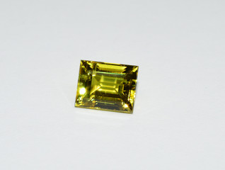 Tourmaline facet cut gemstone