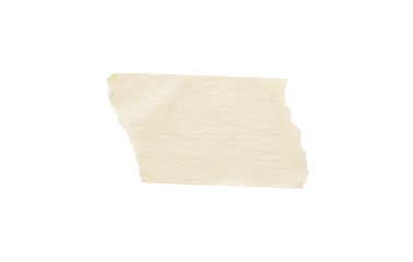 Adhesive paper tape isolated on white background