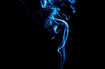 Smoke on a black background. Abstraction.