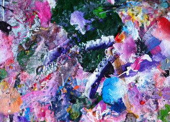 Colorful oil painting abstract background and texture.