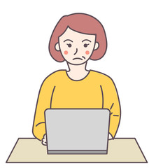 女性　パソコン　シニア