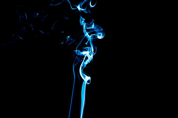 Smoke on a black background. Abstraction.