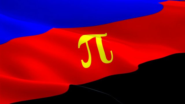 Polyamory Pride Flag Rainbow flag video waving in wind. gender different Polyamorous Flag background. Polygender person Rainbow Pride Flag Looping Closeup 1080p HD 1920X1080 footage. Rainbow Pride con