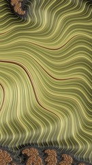 Artfully 3D rendering fractal, fanciful abstract illustration and colorful designed pattern