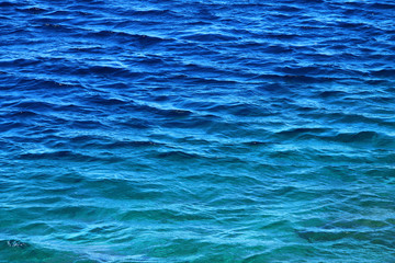 Surface of colorful sea