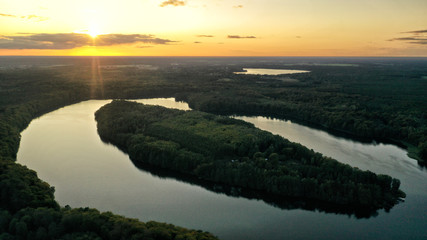 Sonnenuntergang am Liepnitzsee