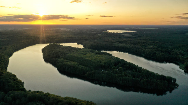 Sonnenuntergang am Liepnitzsee