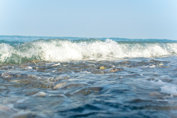 waves on the beach