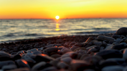 Obraz premium sunset on the beach