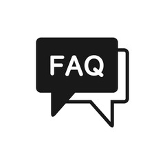 Faq vector icon, help symbol. Modern, simple flat vector illustration