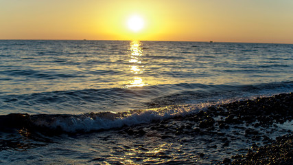 Obraz premium sunset over the sea