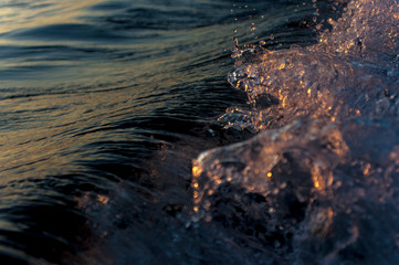 sunset over the sea