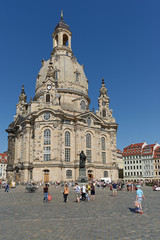 Fototapeta na wymiar Neumarkt mit Frauenkirche, Dresden