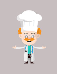 Medical Professional Doctor - Standing with Open Hands