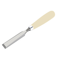 Chisel realistic vector illustration isolated