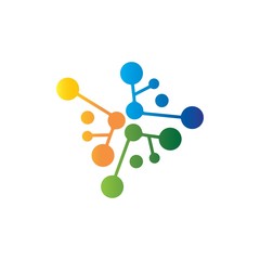 molecule logo vector icon template