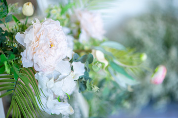 Flowers or scenes for photography at an Asian wedding
