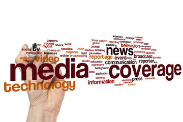 Media coverage word cloud