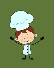 Kitchen Character Chef - In Cheerful Pose