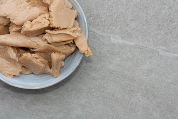 Raw plant based meat. Vegetarian chicken made of soy.