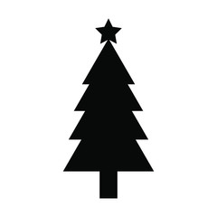 christmas tree vector icon
