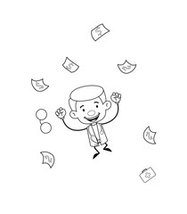 Gynecologist Doctor - Jumping with Hearts and Money