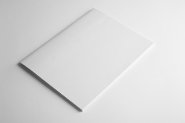 Blank book on white background. Mock up for design