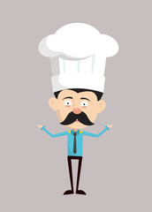 Funny Policeman Cop - Standing with Open Hands