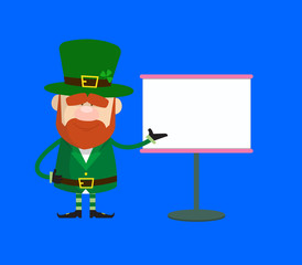 Funny Policeman Cop - Showing on White Board