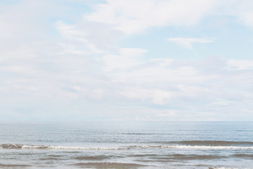 Baltic sea coast, minimalistic beach background - 298517386