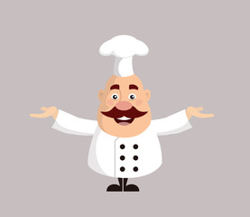 Fat Funny Chef - Standing in Presenting Pose