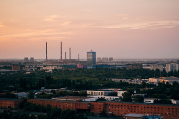 Fototapeta na wymiar Закат в Тольятти 