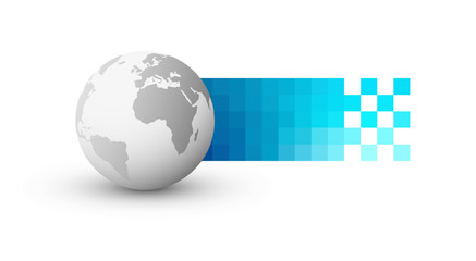 pianeta, digitale, informatica, pixel	