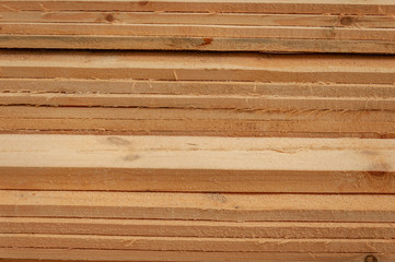 Stacked pine edged board for construction