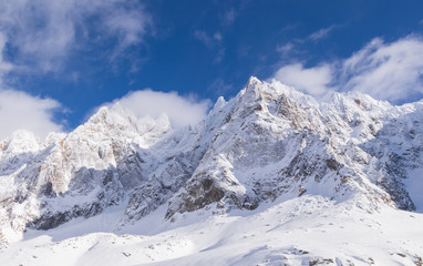 Fototapeta na wymiar Mountains in Chamonix