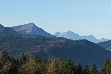 Mountains Rigi and Pilatus in Swiss Apls
