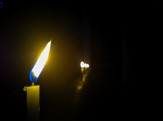 candle in the dark