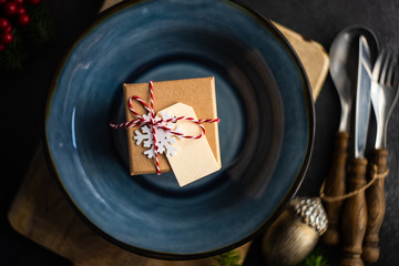 Christmas table setting