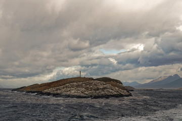Argentina, Patagonia – island with a tower
