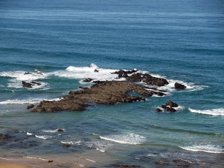 Beach near Aljezur in Portugal at the coast Vicentina, where the fishermens trail starts.