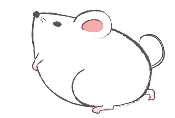 子、鼠のイラスト、年賀状素材、年賀状用イラスト素材、イラスト素材、年賀状、年賀、テンプレート、素材、