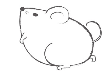 子、鼠のイラスト、年賀状素材、年賀状用イラスト素材、イラスト素材、年賀状、年賀、テンプレート、素材、